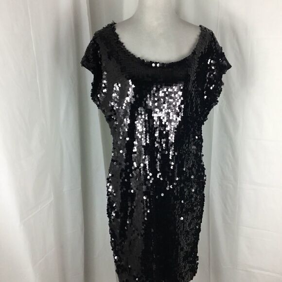 Forever 21 Black Sequined Sheath Dress - Picture 1 of 7